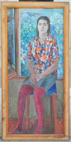 Portrait of A Seated Lady Oil Painting