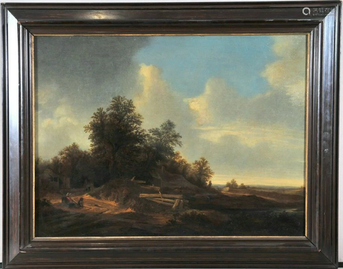 Wooded Field Oil Painting