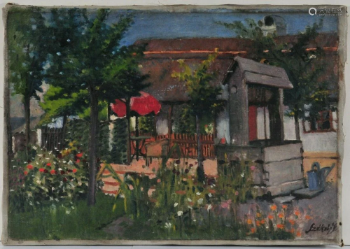 Painters House Oil Painting
