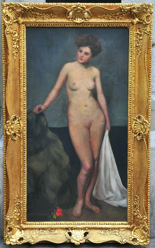 Nude Portrait of A Lady Oil Painting