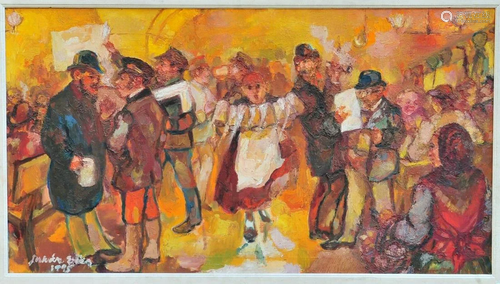 Oktoberfest Oil Painting