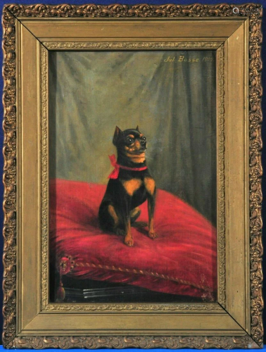 Portrait of A Chiwawa Dog Oil Painting