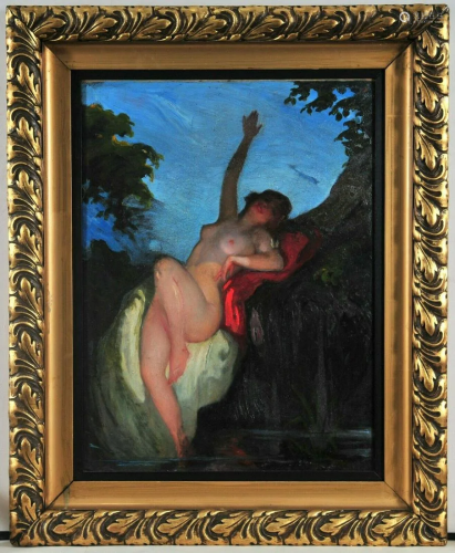 Nude Portrait of A Lady Oil Painting