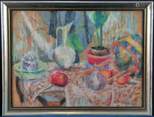 Pants and Vase Oil Painting