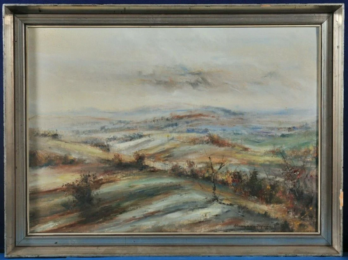 Hills In Falltime Oil Painting