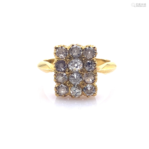 Antique Diamonds & 18k Gold Ring