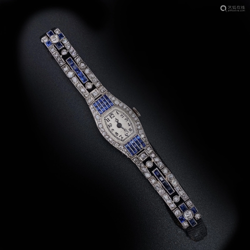 OMEGA Art Deco Sapphires, Diamonds Ladies watch