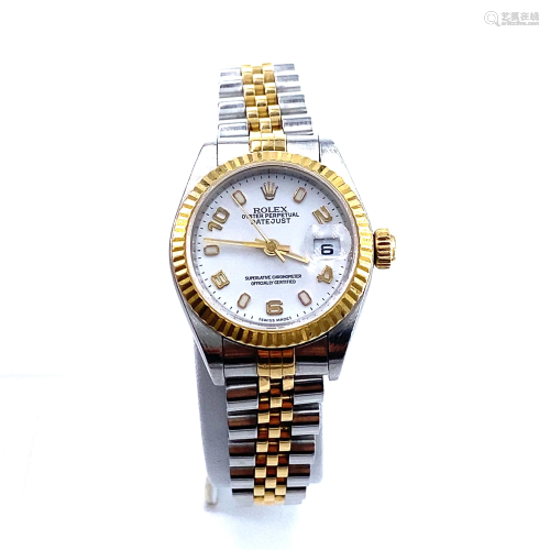 ROLEX Oyster Perpetual Datejust Ref. 79173. 18k &