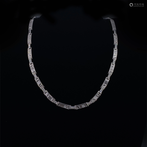 TIFFANY & CO. Atlas 18k Gold Diamonds Necklace