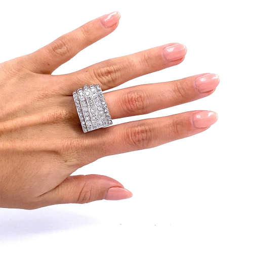 Platinum & Diamonds Chevalier Retro Ring