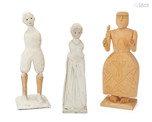 Three Latin American figural sculptures