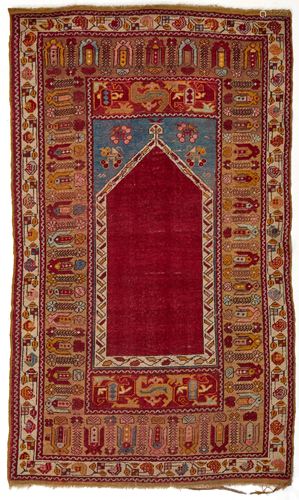 A Turkish Ghiordes prayer rug