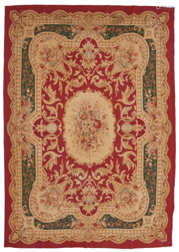 An Aubusson tapestry rug