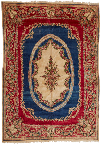 A Kerman area rug