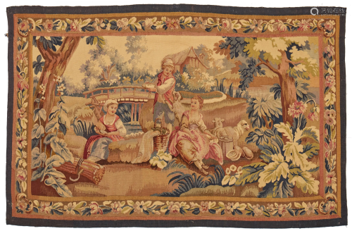 An Aubusson wall tapestry