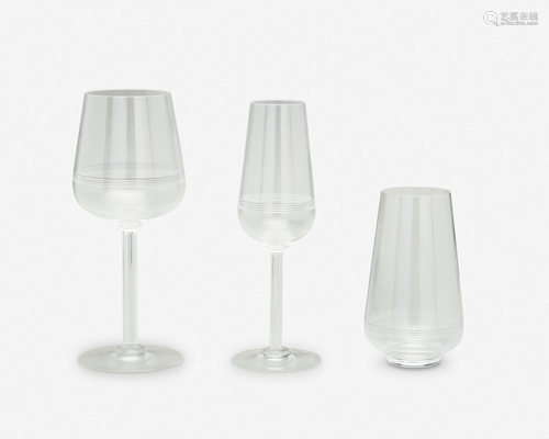 A set of Baccarat 