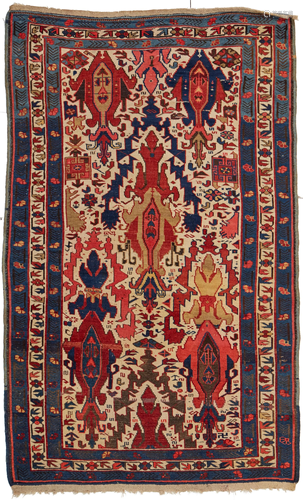 A Kuba area rug