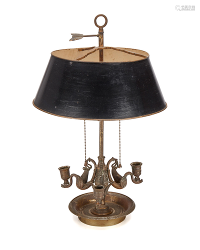 A French bouillotte table lamp