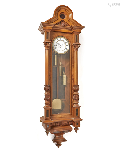 A Vienna regulator wall clock