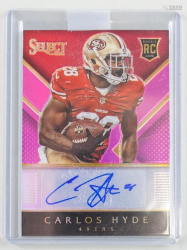 2014 Panini Select Carlos Hyde Autograph Card