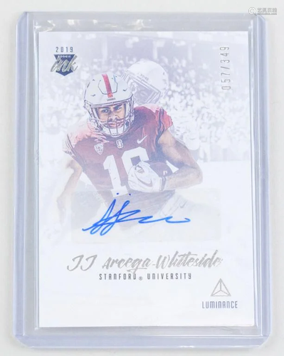 2019 Panini Luminance JJ Arcega-Whitteside Auto