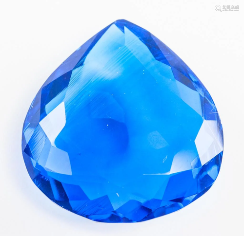 87.50ct Pear Cut Blue Tanzanite GGL