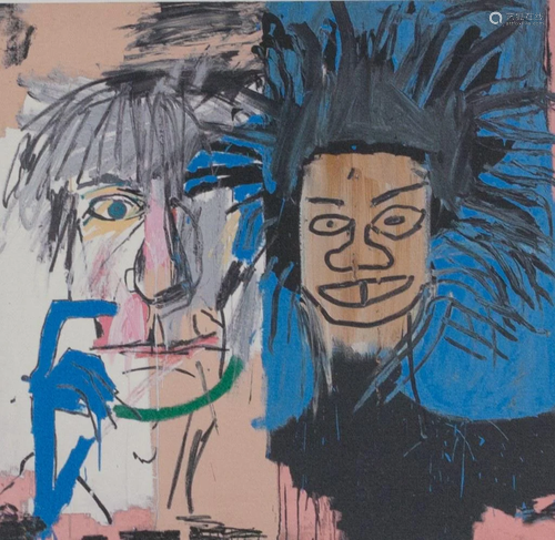 American Litho on Paper Signed Basquiat