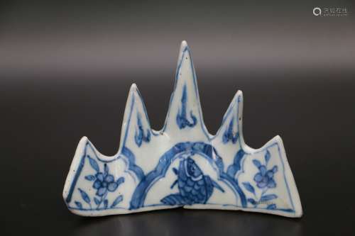 Chinese Qing Dynasty Wanli Porcelain Brush Holder