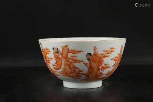 Chinese Qing Dynastygan Fanhong Porcelain Bowl