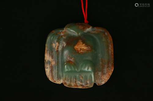 Chinese Hongshan Culture Jade Owl