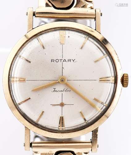 A Rotary 9ct gold wristwatch, 31mm, maker's box Working but ...