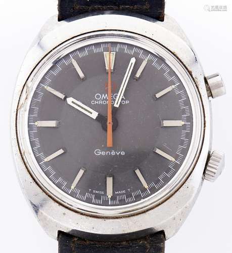 An Omega stainless steel wristwatch, Chronostop, 34 x 39mm, ...