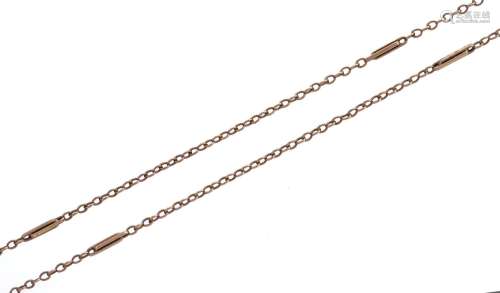 A gold necklet, 2.4g Some wear consistent with age