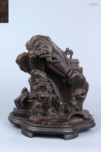 chinese eaglewood rockery ornament