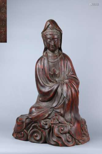 chinese eaglewood guanyin statue
