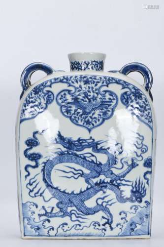 chinese blue and white porcelain water tank