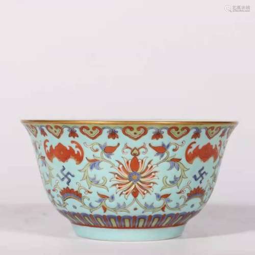 chinese famille rose porcelain bowl