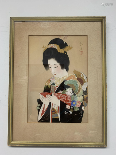 Framed Print of Japanese Woman