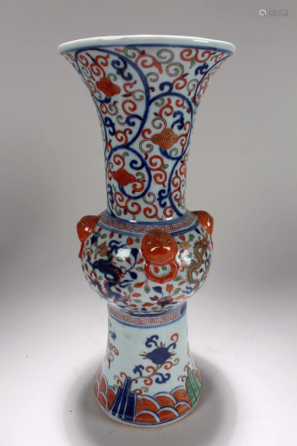 A Chinese Ancient-framing Porcelain Fortune Vase