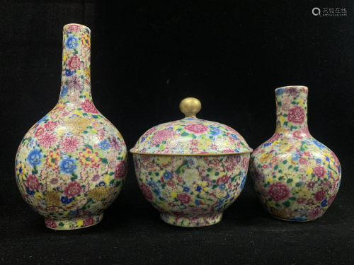 Three porcelain Items