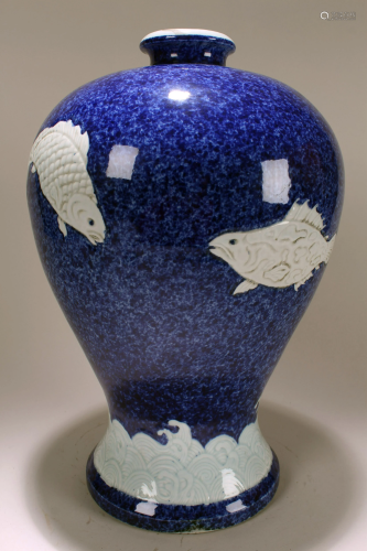 A Chinese Blue-coding Aqua-theme Massive Porcelain