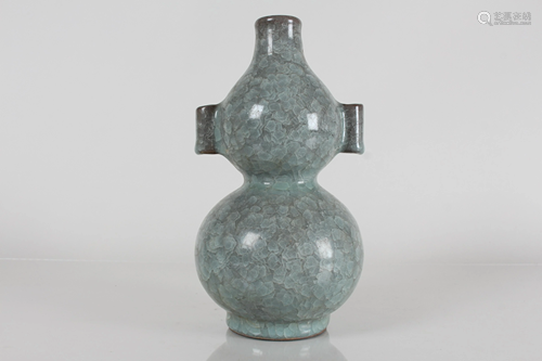 A Chinese Duo-handled Porcelain Fortune Vase