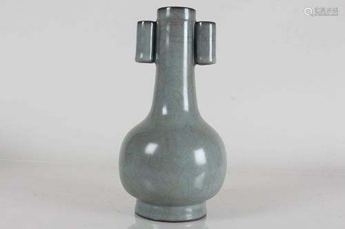 A Chinese Duo-handled Porcelain Fortune Vase