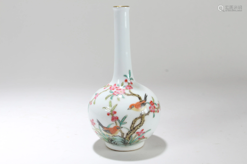 A Chinese Narrow-opening Nature-sceen Fortune Porcelain
