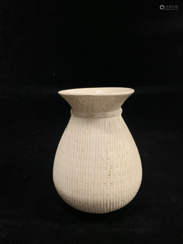 Off-White Textured Vase