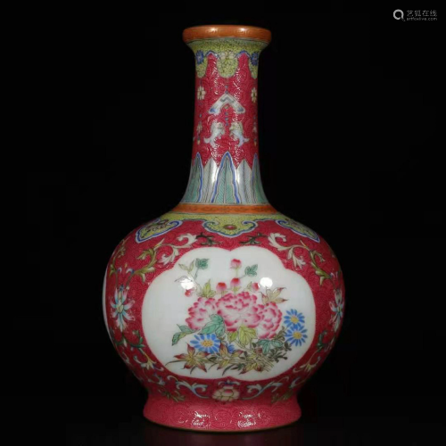 A Chinese Flower-blossom Ancient-framing Porcelain