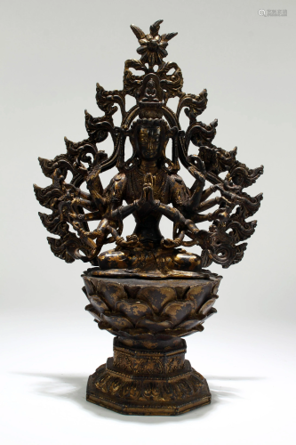 A Chinese Religious Thousand-hand Fortune Buddha