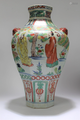 A Chinese Story-telling Massive Porcelain Vase