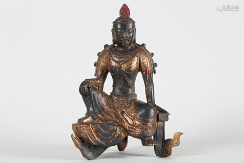 A Chinese Religious Fortune Buddha Statue