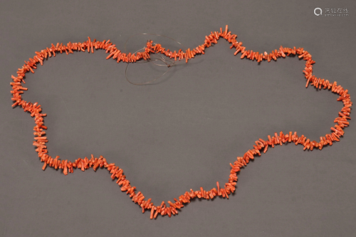 Chinese Coral Necklace,
